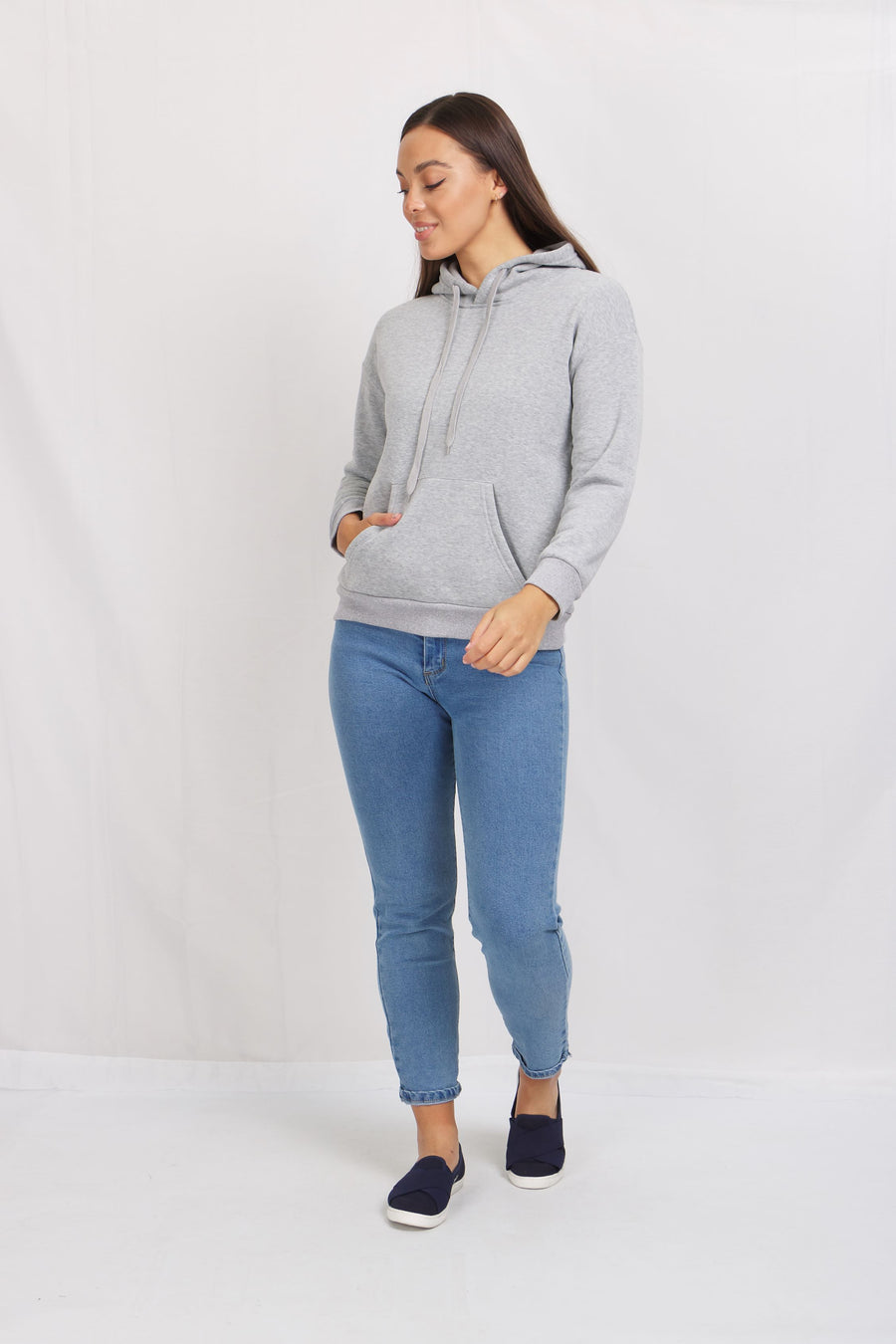 HOODED CASUAL SWEATER TOP