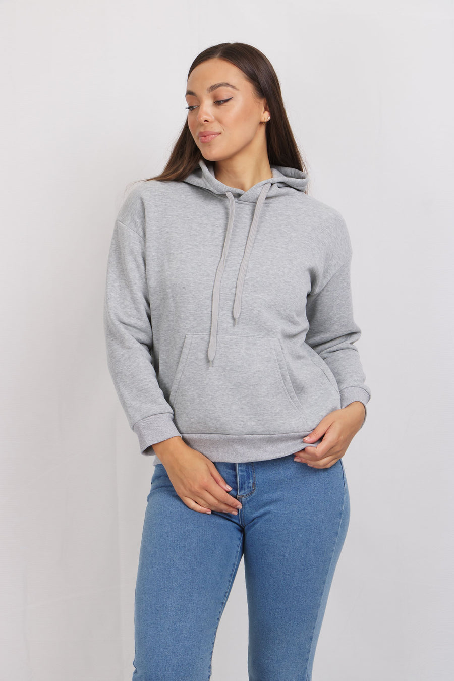 HOODED CASUAL SWEATER TOP
