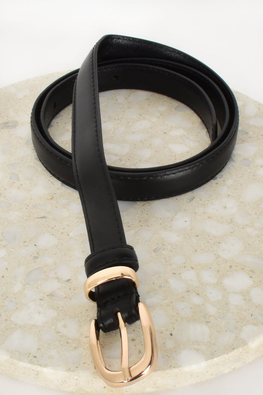 Essential Vegan Leather Thin Belt