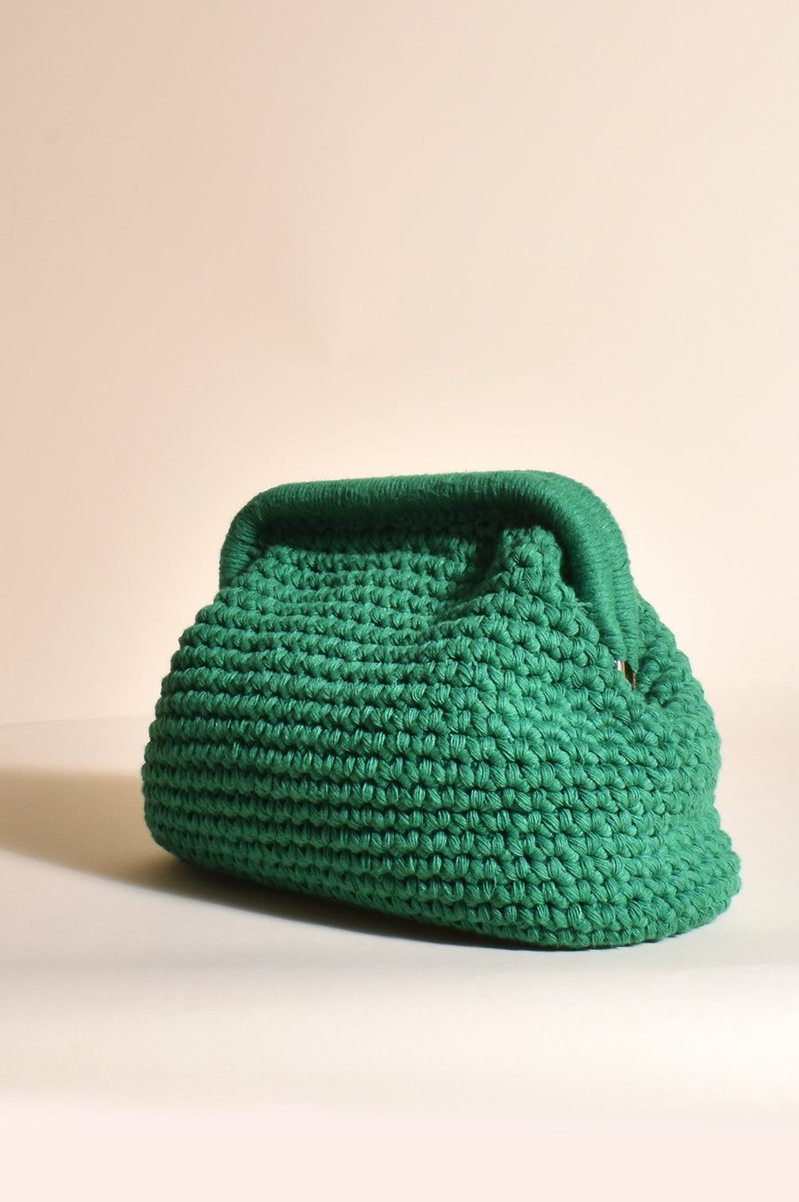 Small Curved Frame Cotton Knit Bag SS22