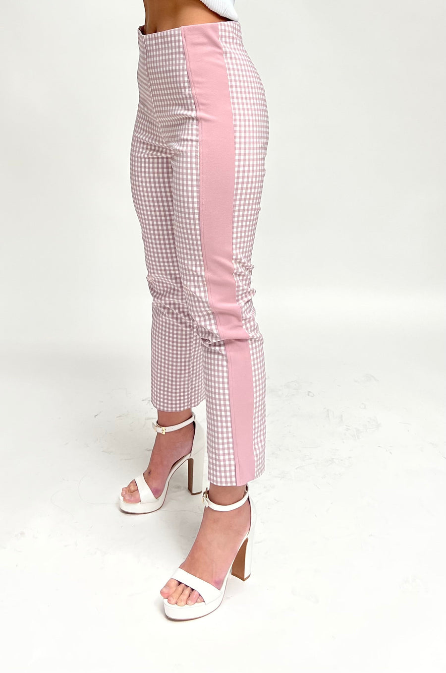 GINGHAM CONTRAST PANT